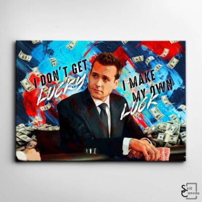 Motivational Canvas Art - Harvey Specter Suits "I Don't Get Lucky" Quote Inspirational Wall Art Framed Canvas Poster Print 2 Motivational Canvas Art Harvey Specter Suits I Dont Get Lucky Quote Inspirational Wall Art Framed Canvas Poster Print 2