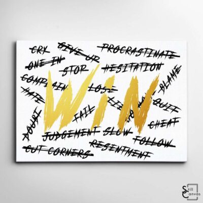 Motivational Canvas Art - No Excuses, Gold Win Quote Inspirational Framed Canvas Wall Art Poster Print 2 Motivational Canvas Art No Excuses Gold Win Quote Inspirational Framed Canvas Wall Art Poster Print 2