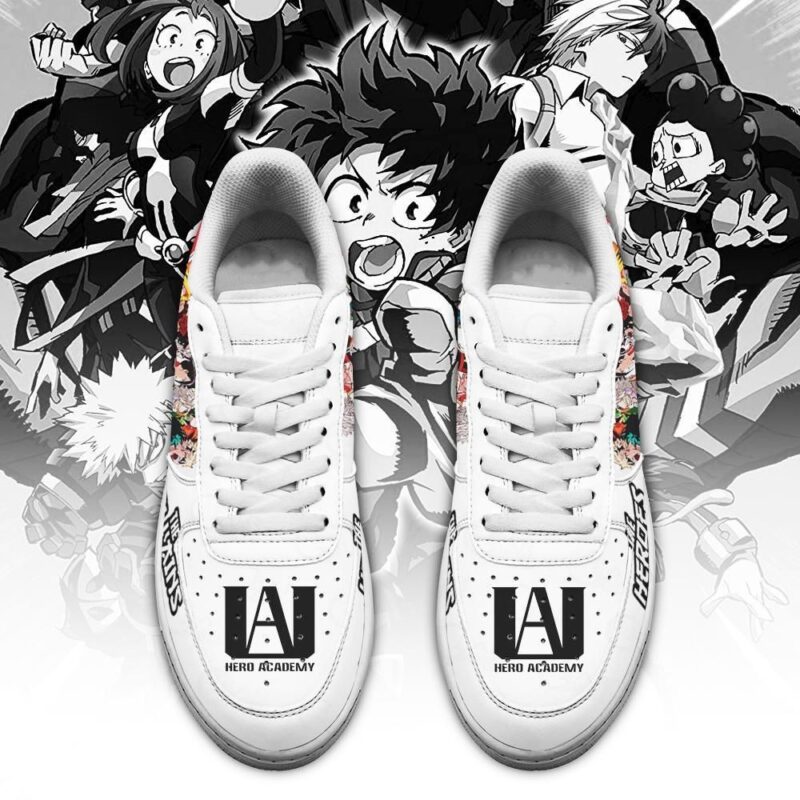 My Hero Academia Shoes Hero Team Vs Villian Team Air Force 1 Sneakers 1
