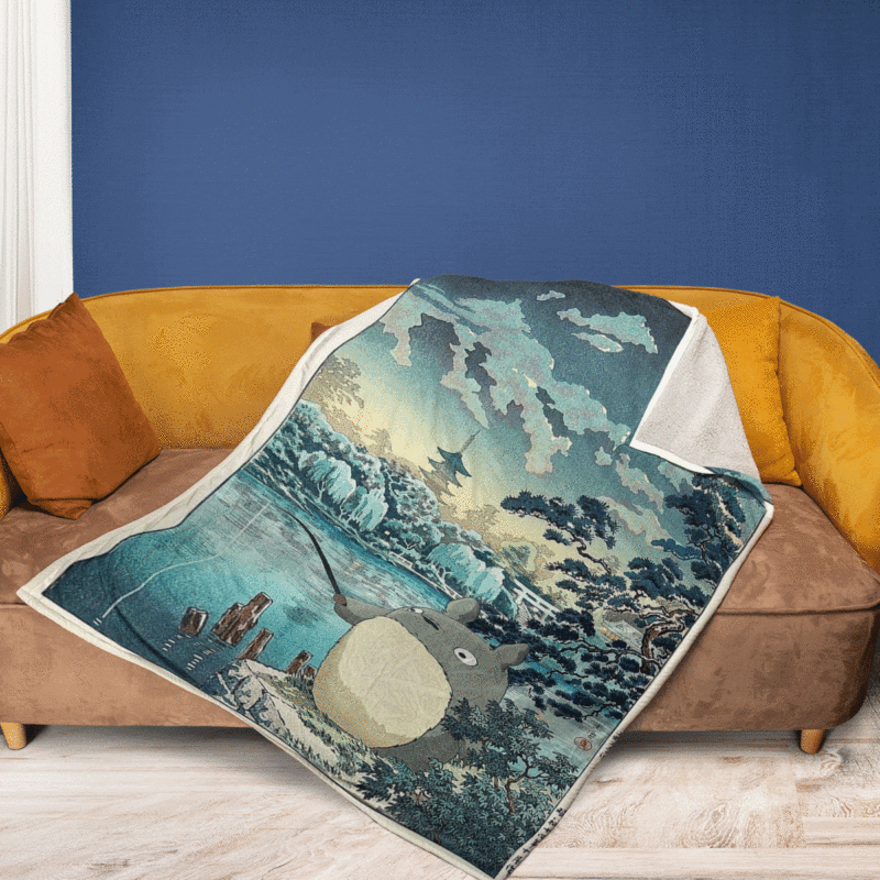 My Neighbor Totoro Studio Ghibli Anime A209 Christmas Gifts LoverTotoro Gift For Fan Comfy Sofa Throw Blanket Gift 2
