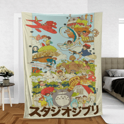 My Neighbor Totoro Studio Ghibli Anime Christmas Gifts Lover, My Neighbor Totoro Gift For Fan Comfy Sofa Throw Blanket Gift 1 My Neighbor Totoro Gift For Fan Comfy Sofa Throw Blanket Gift