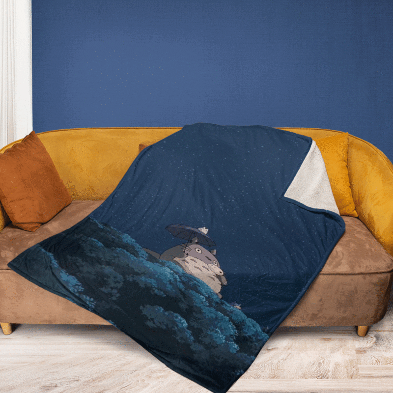 My Neighbor Totoro Studio Ghibli Anime Ver6 Christmas Gifts Lover My Neighbor Totoro Gift For Fan Comfy Sofa Throw Blanket Gift 2