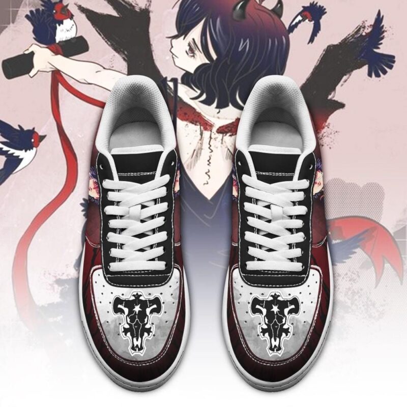 Nero Sneakers Black Bull Knight Black Clover Anime Shoes Air Force 1 Sneakers 1