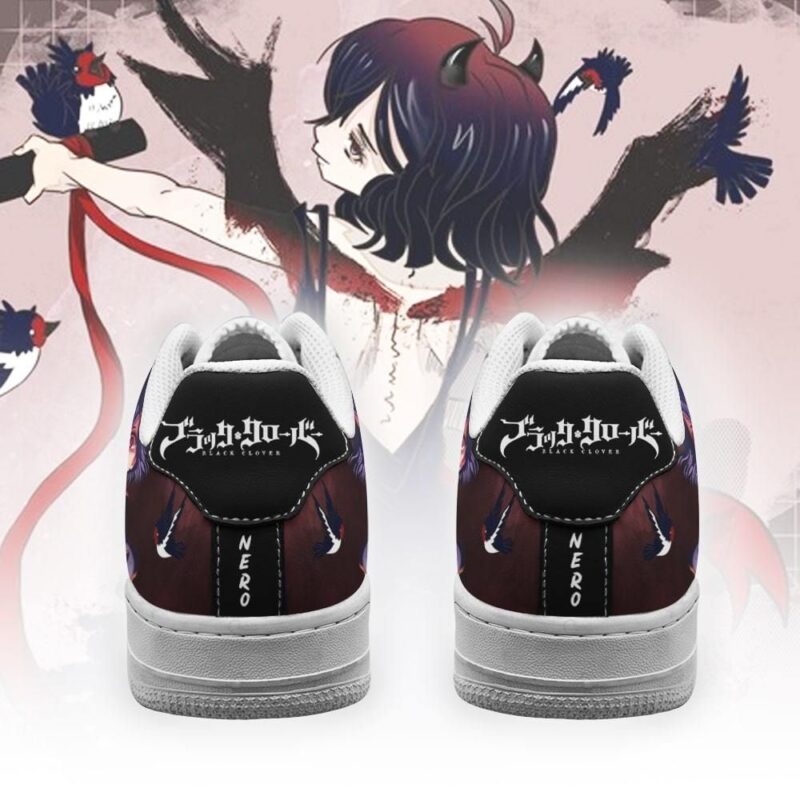 Nero Sneakers Black Bull Knight Black Clover Anime Shoes Air Force 1 Sneakers 2