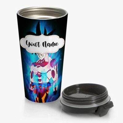 New Level Goku Dragon Ball Super Travel Mug Custom Personalized Name Stainless Steel Bottle