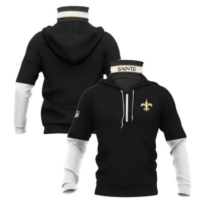 New Orleans Saints Nfl American Football Black Jersey Gift For Saints Fans Gaiter Hoodie GH0889