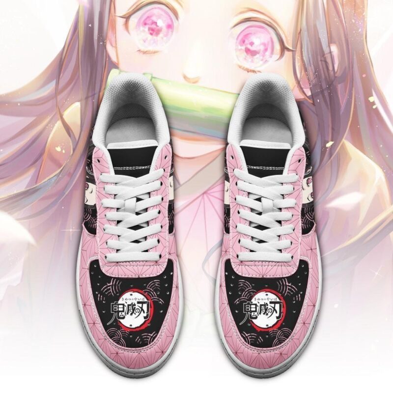 Nezuko Air Force 1 Sneakers Custom Demon Slayer Anime Shoes Air Force 1 Sneakers 1