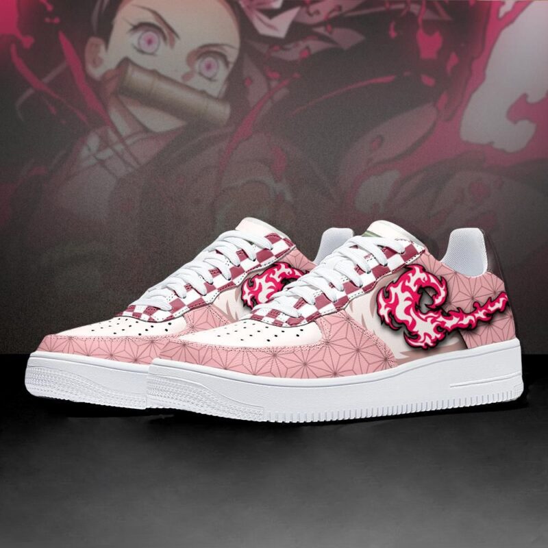 Nezuko Air Force 1 Sneakers Custom Skill Demon Slayer Shoes 2