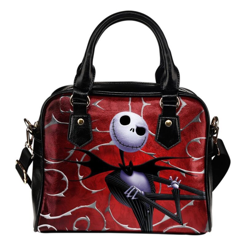 Nightmare Before Christmas Jack Skellington Lady Leather Shoulder Hand Bag SB0049