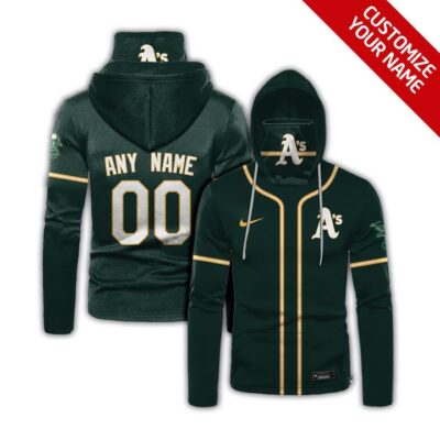Oakland Athletics #00 3D Personalized Green Jersey Style Custom Number Name For Athletics Fans Gaiter Hoodie GH0194