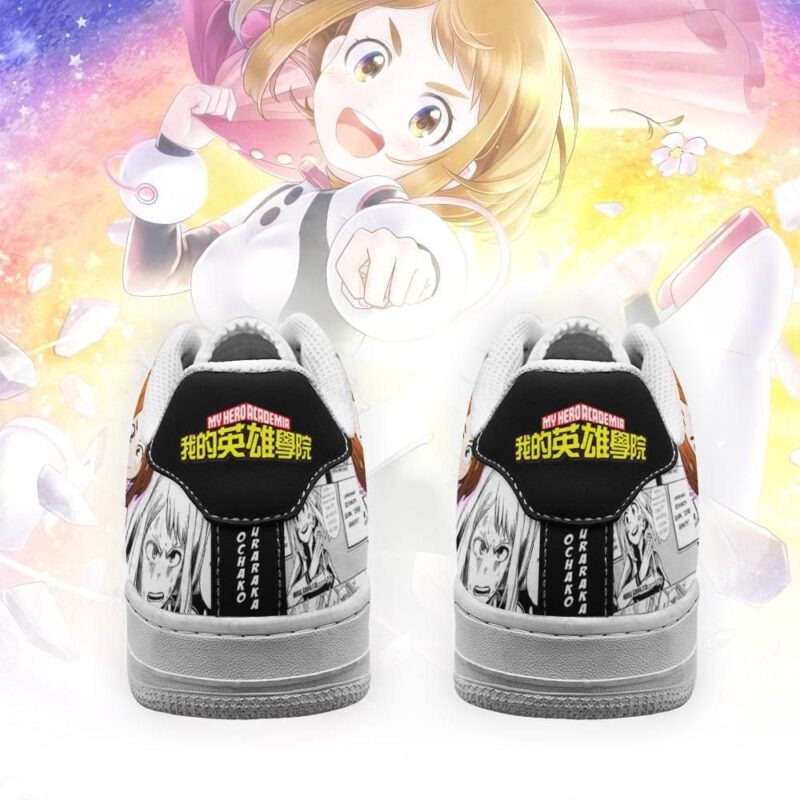 Ochako Uraraka Sneakers Custom My Hero Academia Anime Shoes Fan Gift Air Force 1 Sneakers 2