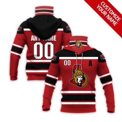Ottawa Senators Nhl Ice Hockey Team Logo Red Jersey Style Custom Number Name For Senators Fans Gaiter Hoodie GH0354
