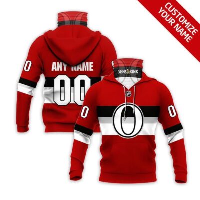 Ottawa Senators Nhl Ice Hockey Team Red Jersey Style Custom Number Name For Senators Fans Gaiter Hoodie GH0788