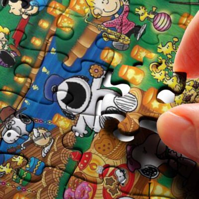 Party Snoopy Charlie Brown The Peanuts Cartoon 2 Gifts Lover Jigsaw Puzzle GameSnoopy The Peanuts Fan GiftSnoopy The Peanuts Lover Gift 3