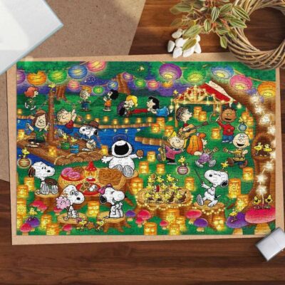 Party Snoopy Charlie Brown The Peanuts Cartoon 2 Gifts Lover Jigsaw Puzzle Game,Snoopy The Peanuts Fan Gift,Snoopy The Peanuts Lover Gift