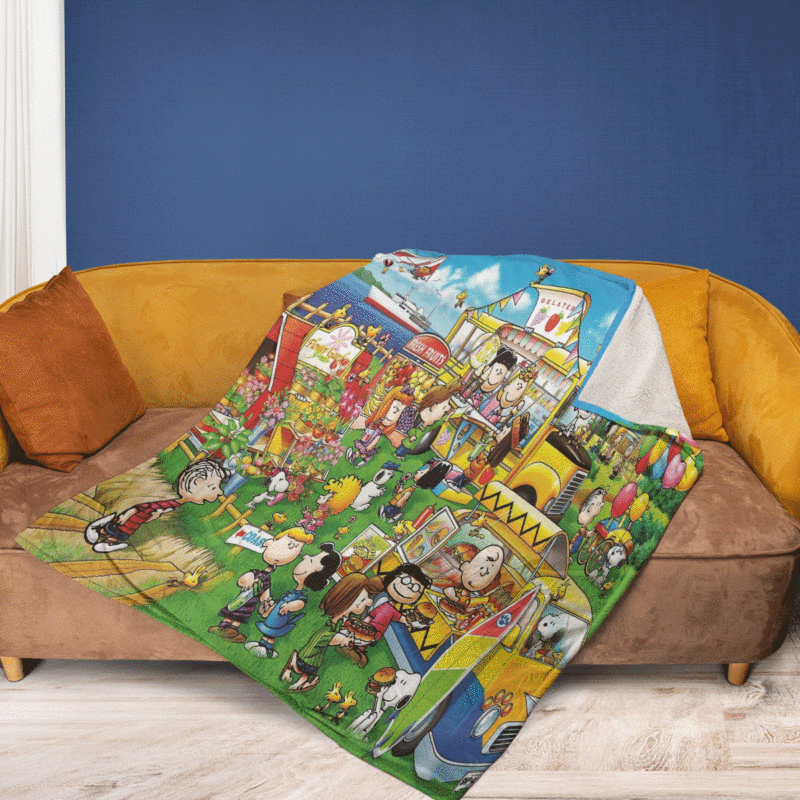 Party Snoopy Charlie Brown The Peanuts Cartoon Gift Lover Comfy Sofa Throw Blanket Gift 1 1