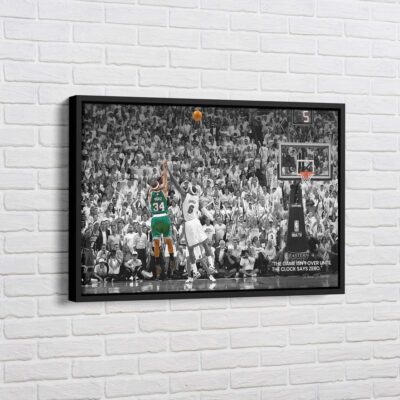 Paul Pierce Clutch Shot Over James Art Canvas, Boston Celtics Basketball, NBA Wall Art, Celtics NBA Championship