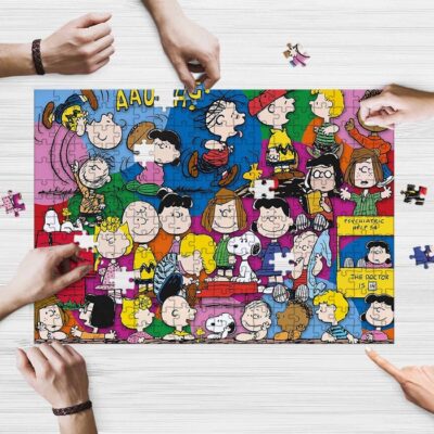 Peanuts Snoopy And Friends Gifts Lover Jigsaw Puzzle Game, Snoopy The Peanuts Fan Gift,Snoopy Puzzle Peanuts Cartoon 3