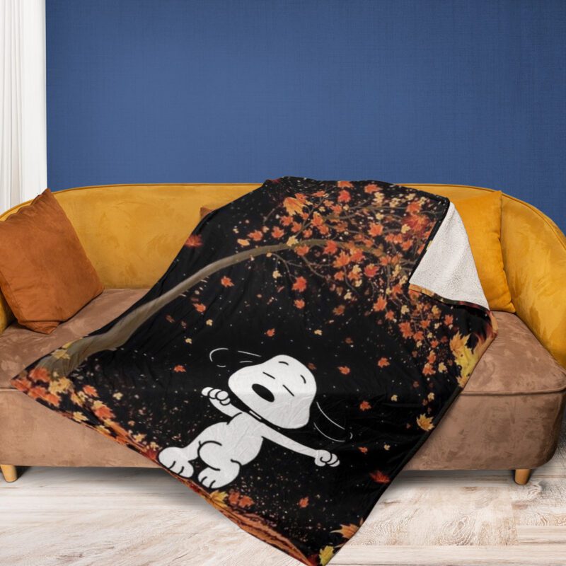 Peanuts Snoopy Dance Gift For Fan Comfy Sofa Throw Blanket Gift 2