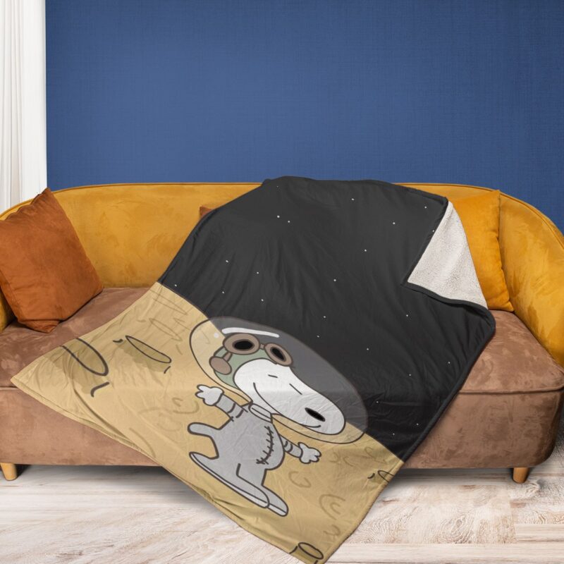 Peanuts Snoopy Gift For Fan Comfy Sofa Throw Blanket Gift 2