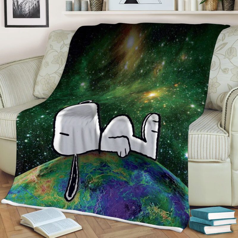 Peanuts Snoopy Sleep Gift For Fan Comfy Sofa Throw Blanket Gift 2