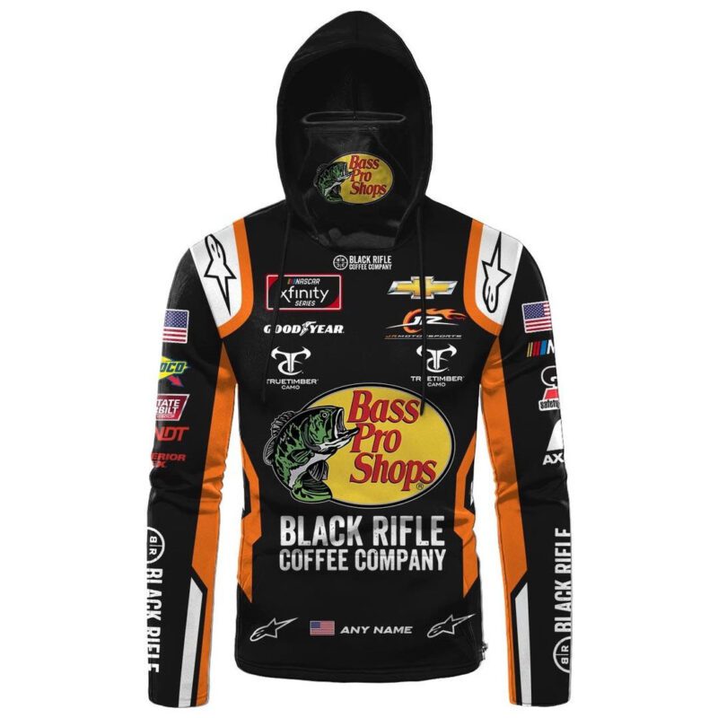Personalized Bass Pro Shops Black Rifle Coffee Company Gaiter Hoodie 761 1