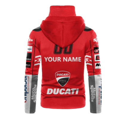 Personalized Ducati Corse Motogp Racing Team Gaiter Hoodie 729 2