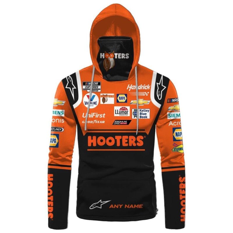 Personalized Hendrick Motorsports Hooters Gaiter Hoodie 759 1