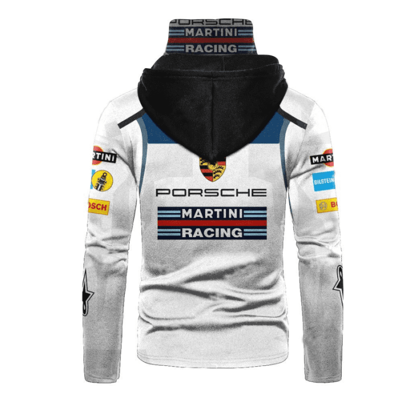 Personalized Porsche Martini Racing Gaiter Hoodie 752 2