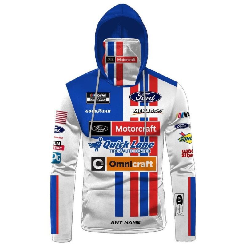 Personalized Wood Brothers Racing Ford Motorcraft Gaiter Hoodie 778 1