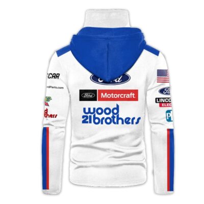 Personalized Wood Brothers Racing Ford Motorcraft Gaiter Hoodie 778 2