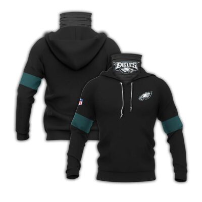 Philadelphia Eagles Nfl Super Bowl Champions Black Jersey Style Gift For Football And Eagles Fans Gaiter Hoodie GH0807