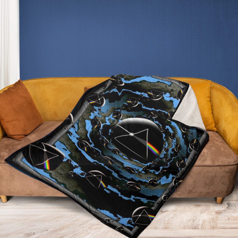 Pink Floyd Band Fan Gift Pink Floyd Many Logo Comfy Sofa Throw Blanket Gift 2
