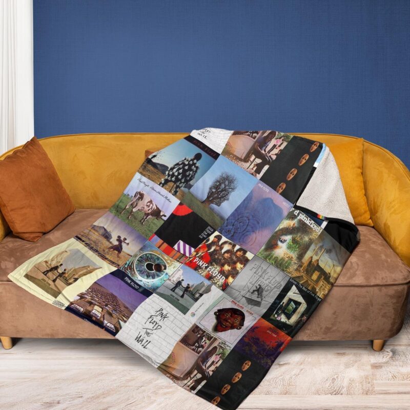 Pink Floyd Rock Band Fan Gift Pink Floyd Albums Cover Comfy Sofa Throw Blanket Gift 2