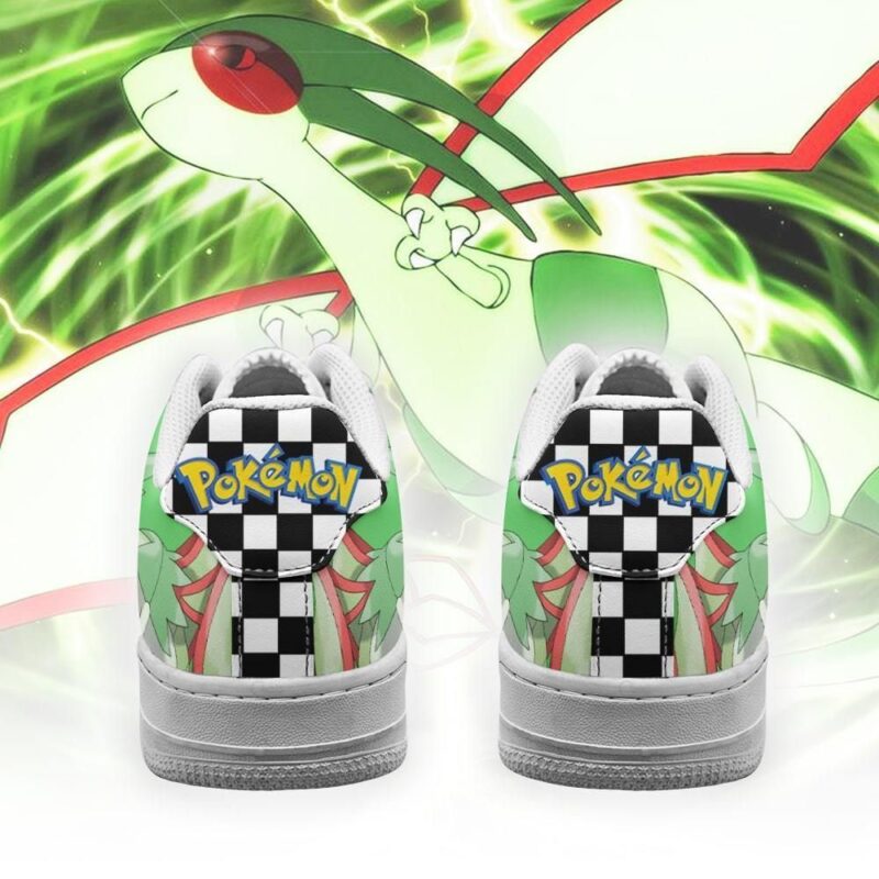 Poke Flygon Sneakers Checkerboard Custom Pokemon Shoes Air Force 1 Sneakers 2