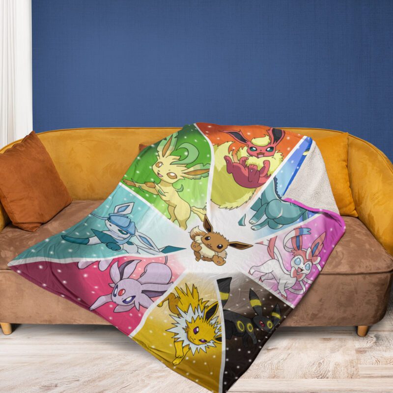 Pokemon Anime 2 Comfy Sofa Throw Blanket Gift