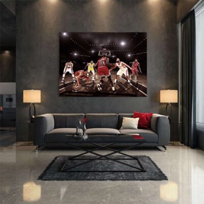 Poster Prints Michael Jordan Vs Giannis Antetokounmpo King James Harden Steph Curry NBA Players Basketball Gift Poster Canvas Wall Art Boys Room 1 Poster Prints Michael Jordan Vs Giannis Antetokounmpo King James Harden Steph Curry NBA Players Basketball Gift Poster Canvas Wall Art Boys Room 1