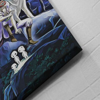 Princess Mononoke Starry Night Studio Ghibli Canvas Poster Print Wall Art Decor 3