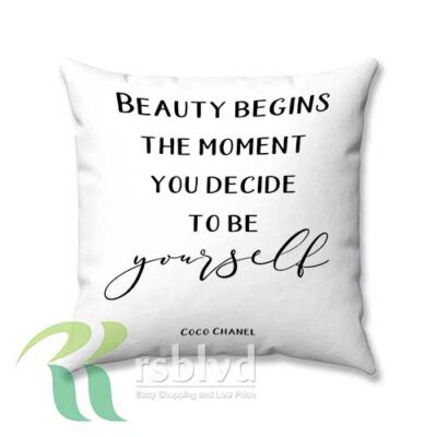 Printable Chanel Quotes Custom Pillow Case Cover