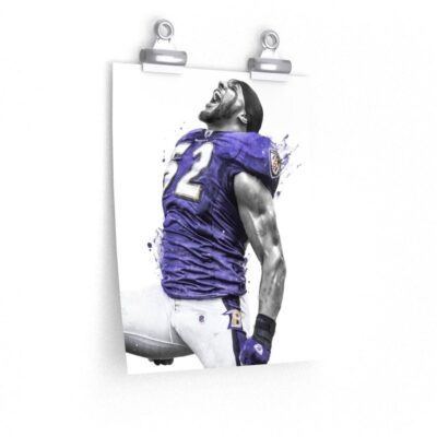 Ray Lewis Baltimore Poster, Canvas, Football Print, Sports Wall Art 2 Football Print
