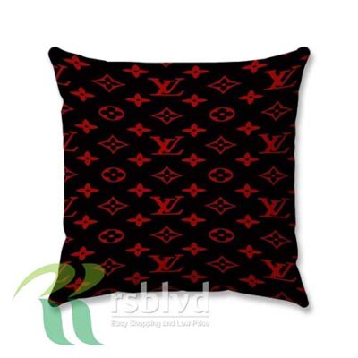 Red And Black Louis Vuitton Wallpaper Custom Pillow Case Cover