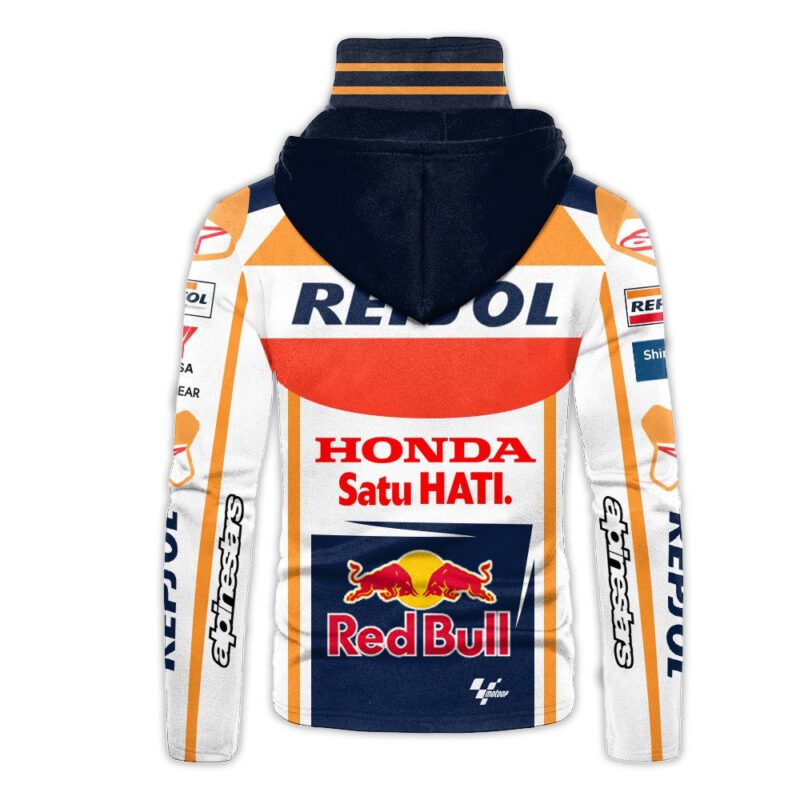 Repsol Honda Motogp Racing Red Bull Gaiter Hoodie 675 2