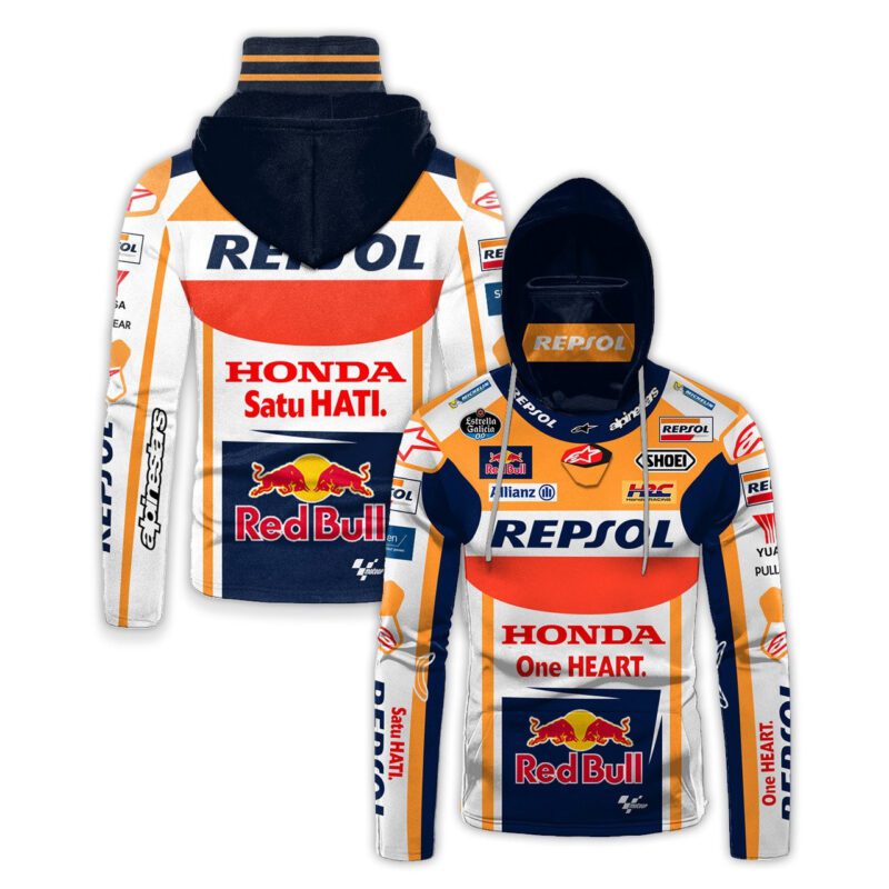 Repsol Honda Motogp Racing Red Bull Gaiter Hoodie 675