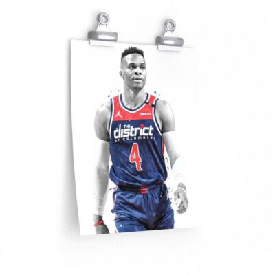 Russell Westbrook Washington Poster, Canvas, Basketball Print, Sports Wall Art 2 Basketball Print