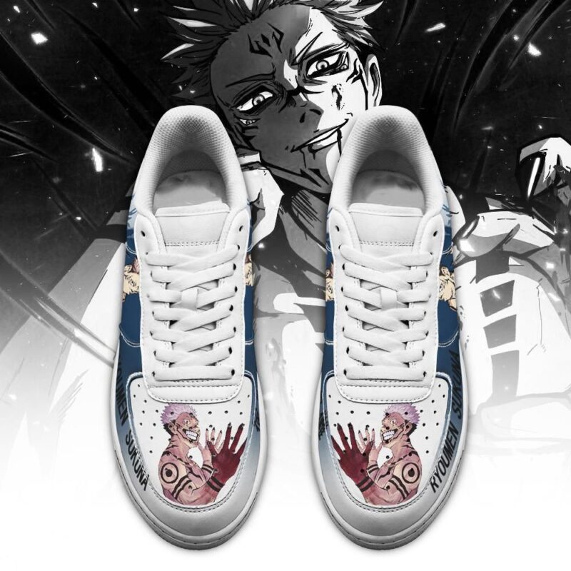 Ryoumen Sukuna Jujutsu Kaisen Air Force 1 Sneakers Custom Anime Shoes 1