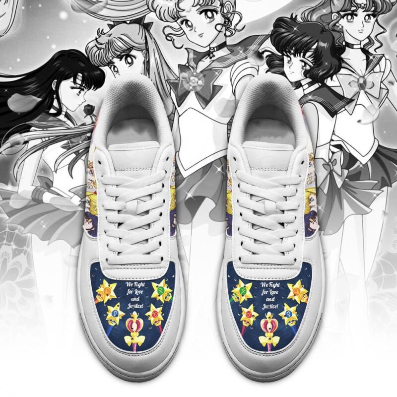 Sailor Moon Team Shoes Custom Anime Air Force 1 Sneakers 1