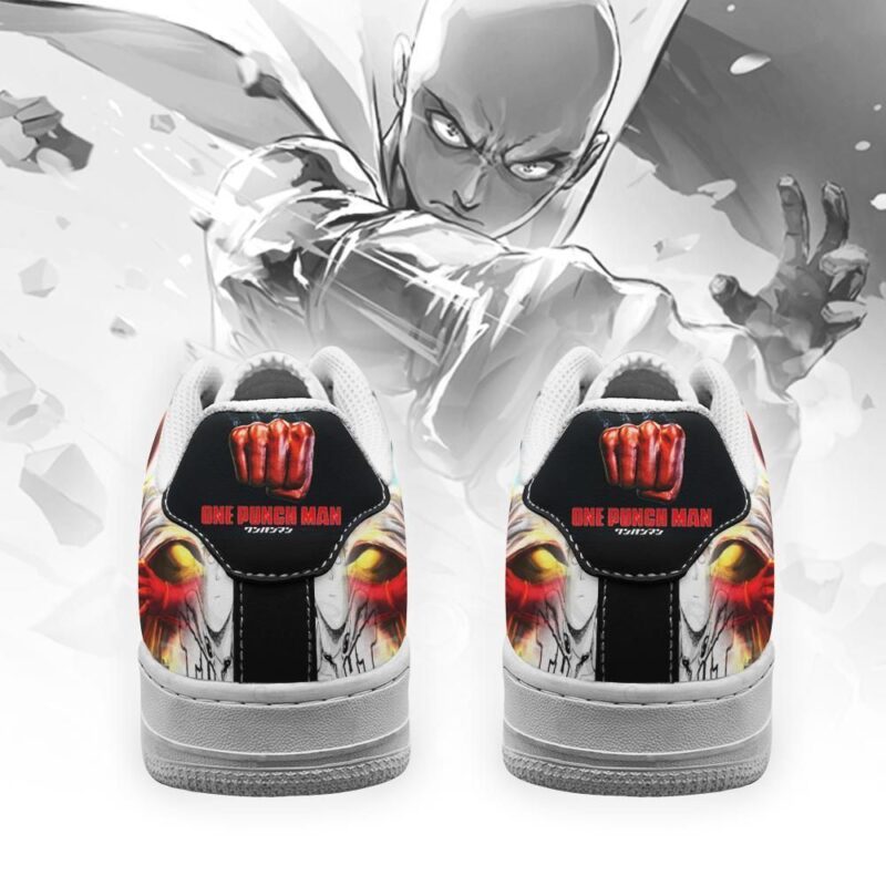 Saitama One Punch Man Sneakers Anime Custom Shoes Air Force 1 Sneakers 2
