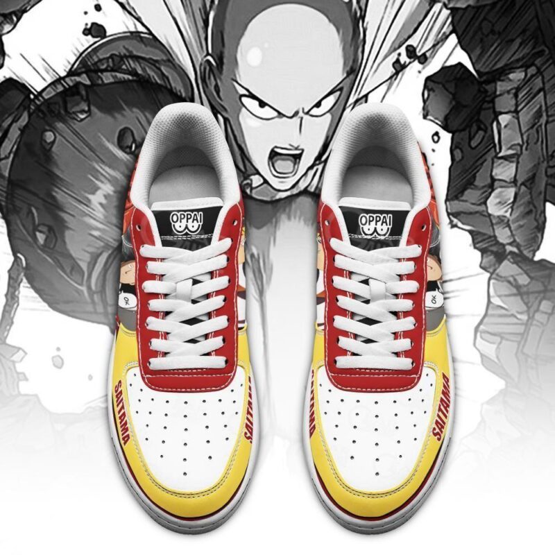 Saitama Sneakers One Punch Man Anime Custom Shoes Air Force 1 Sneakers 1