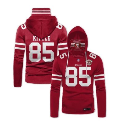 San Francisco 49Ers George Kittle #85 Nfl American Football 3D Red Jersey Style Gift For 49Ers Fans Gaiter Hoodie GH0981