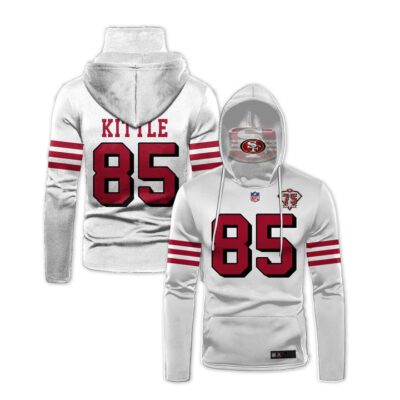 San Francisco 49Ers George Kittle #85 Nfl Super Champions White Gift For 49Ers And Kittle Fans Gaiter Hoodie GH0935